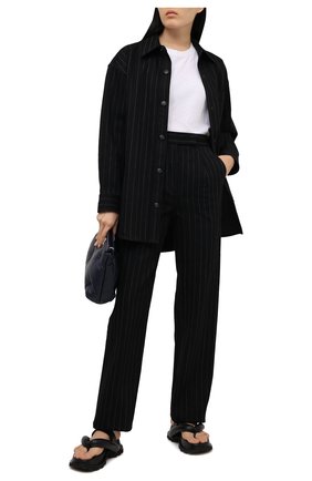 Женские хлопковые брюки ALEXANDER WANG черного цвета по цене 56800 руб., арт. 1WC2214340 | Фото 2 Женские хлопковые брюки ALEXANDER WANG черного цвета, арт. 1WC2214340 | Фото 2