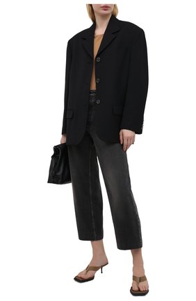 Женские текстильные мюли ALEXANDER WANG коричневого цвета по цене 59950 руб., арт. 30221S002 | Фото 2 Женские текстильные мюли ALEXANDER WANG коричневого цвета, арт. 30221S002 | Фото 2