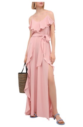 Женское шелковое платье LAZUL розового цвета по цене 59950 руб., арт. AYDA DRESS/R0SE BLUSH | Фото 2 Женское шелковое платье LAZUL розового цвета, арт. AYDA DRESS/R0SE BLUSH | Фото 2
