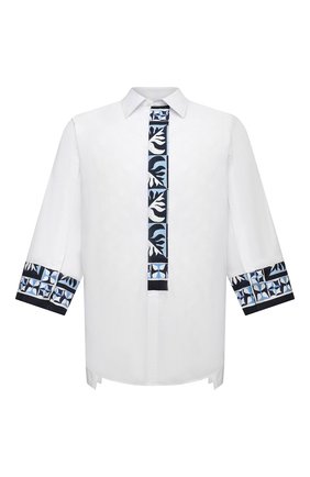Мужская хлопковая рубашка DOLCE & GABBANA белого цвета по цене 105000 руб., арт. G5IM7T/GEQ22 | Фото 1 Мужская хлопковая рубашка DOLCE & GABBANA белого цвета, арт. G5IM7T/GEQ22 | Фото 1