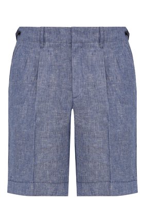 Мужские льняные шорты Z ZEGNA голубого цвета по цене 28500 руб., арт. VW183/ZZ368 | Фото 1 Мужские льняные шорты Z ZEGNA голубого цвета, арт. VW183/ZZ368 | Фото 1 (Длина Шорты М: До колена; Материал внешний: Лен; Стили: Кэжуэл; Мужское Кросс-КТ: Шорты-одежда; Принт: Без принта)
