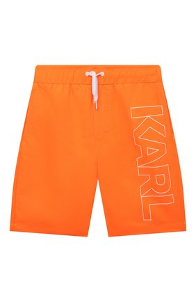 Детские плавки-шорты KARL LAGERFELD KIDS оранжевого цвета по цене 6995 руб., арт. Z20055 | Фото 1 Детские плавки-шорты KARL LAGERFELD KIDS оранжевого цвета, арт. Z20055 | Фото 1