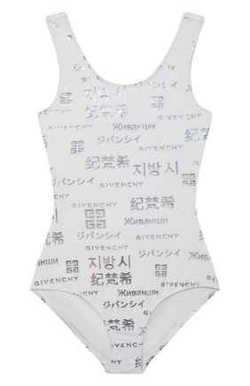 Детского слитный купальник GIVENCHY белого цвета по цене 20650 руб., арт. H10038 | Фото 1 Детского слитный купальник GIVENCHY белого цвета, арт. H10038 | Фото 1 (Материал внешний: Синтетический материал; Девочки Кросс-КТ: Купальники-пляж; Ростовка одежда: 10 - 11 лет | 140 - 146см, 12 лет | 152 см, 13 - 15 лет | 158 см, 8 лет | 128 см)