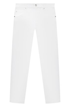 Детские джинсы ERMANNO SCERVINO белого цвета по цене 13700 руб., арт. ESFPA015 CE92 WSUNI1/XXS-S | Фото 1 Детские джинсы ERMANNO SCERVINO белого цвета, арт. ESFPA015 CE92 WSUNI1/XXS-S | Фото 1 (Материал внешний: Хлопок; Кросс-КТ: джинсы; Ростовка одежда: 10 - 11 лет | 140 - 146см, 8 лет | 128 см, 6 лет | 116 см)