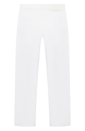 Детские джинсы ERMANNO SCERVINO белого цвета по цене 13700 руб., арт. ESFPA015 CE92 WSUNI1/XXS-S | Фото 2 Детские джинсы ERMANNO SCERVINO белого цвета, арт. ESFPA015 CE92 WSUNI1/XXS-S | Фото 2 (Материал внешний: Хлопок; Кросс-КТ: джинсы; Ростовка одежда: 10 - 11 лет | 140 - 146см, 8 лет | 128 см, 6 лет | 116 см)