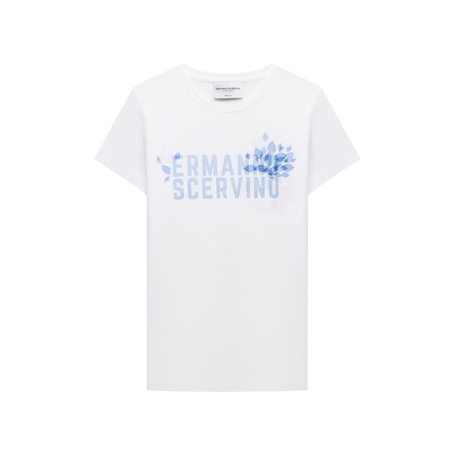 Хлопковая футболка Ermanno Scervino ESFTS012 JE95 WSUNI1/M-XL