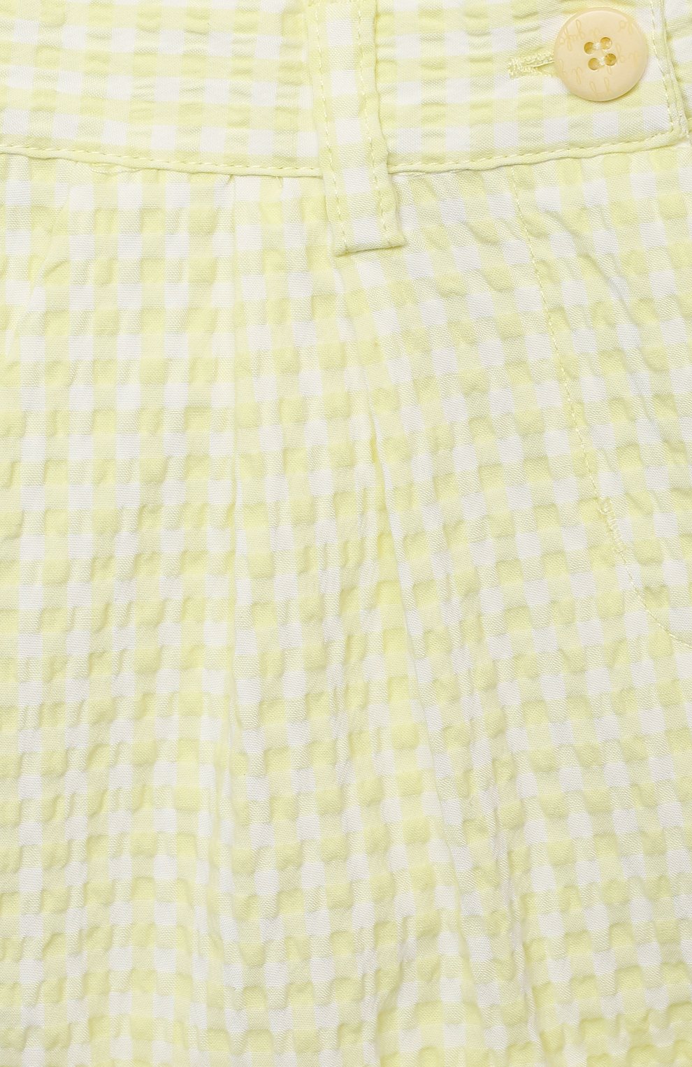 Детские шорты IL GUFO желтого цвета, арт. P21PS008C3125/2A-4A | Фото 3 (Случай: Повседневный; Материал внешний: Синтетический материал, Хлопок; Региональные ограничения белый список (Axapta Mercury): RU; Девочки Кросс-КТ: Шорты-одежда; Ростовка одежда: 2 года | 92 см, 3 года | 98 см)