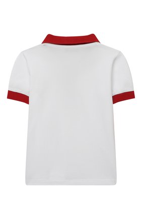 Детский комплект из поло и шорт MONCLER красного цвета по цене 17300 руб., арт. G1-951-8M760-20-8496F | Фото 3 Детский комплект из поло и шорт MONCLER красного цвета, арт. G1-951-8M760-20-8496F | Фото 3