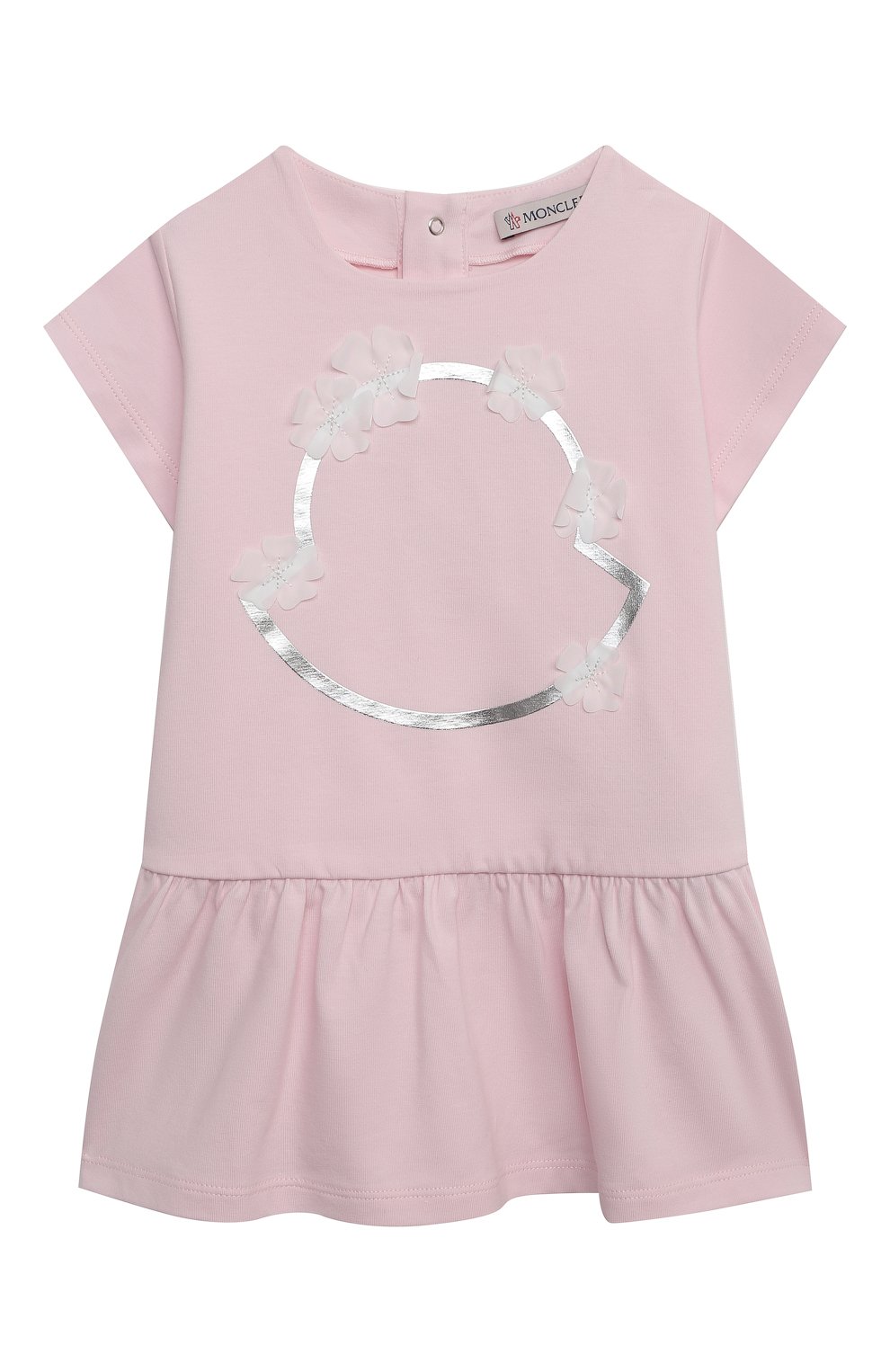 Женский хлопковое платье MONCLER светло-розового цвета, арт. G1-951-8I724-10-8790N | Фото 1