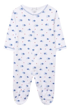 Детский хлопковый комбинезон KISSY KISSY синего цвета по цене 3995 руб., арт. KBQ05734N | Фото 1 Детский хлопковый комбинезон KISSY KISSY синего цвета, арт. KBQ05734N | Фото 1