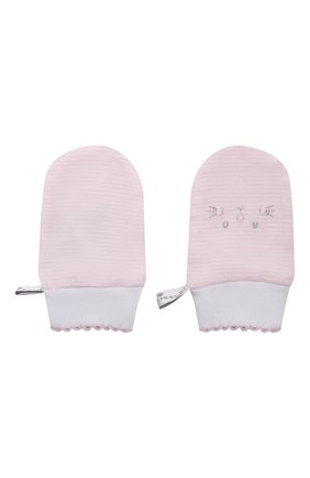 Детские хлопковые варежки KISSY KISSY розового цвета по цене 1130 руб., арт. KG4056640 | Фото 2 Детские хлопковые варежки KISSY KISSY розового цвета, арт. KG4056640 | Фото 2