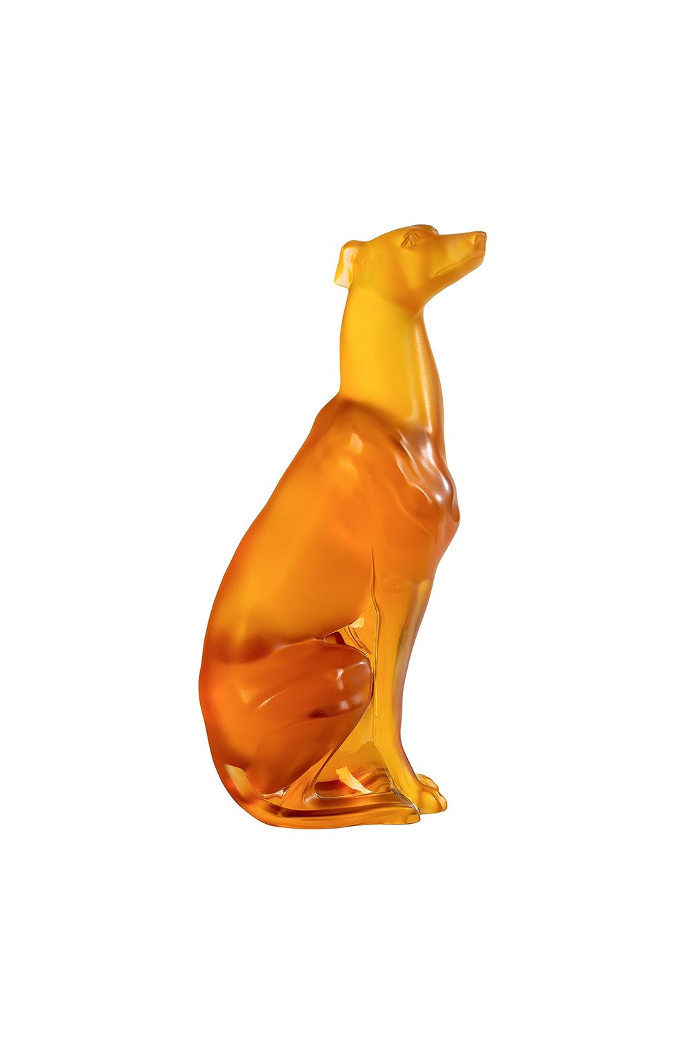 Скульптура собака борзая LALIQUE оранжевого цвета, арт. 10733800 | Фото 1
