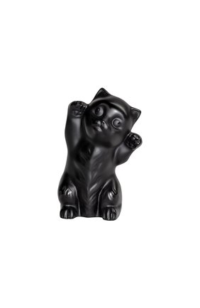 Скульптура котенок LALIQUE черного цвета, арт. 10733400 | Фото 1