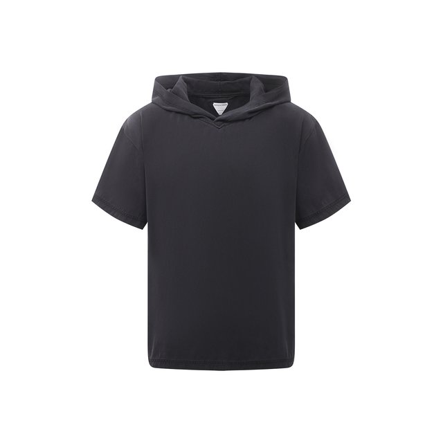 Шелковая футболка Bottega Veneta черного цвета