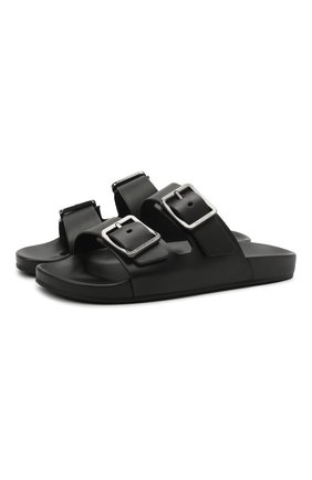 Мужские кожаные шлепанцы mallorca BALENCIAGA черного цвета по цене 46400 руб., арт. 656839/WA2M6 | Фото 1 Мужские кожаные шлепанцы mallorca BALENCIAGA черного цвета, арт. 656839/WA2M6 | Фото 1