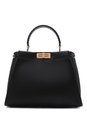 Женская сумка peekaboo FENDI черного цвета по цене 394000 руб., арт. 8BN290 ABV2 | Фото 1 Женская сумка peekaboo FENDI черного цвета, арт. 8BN290 ABV2 | Фото 1