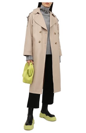 Женские кожаные ботинки bv tire BOTTEGA VENETA зеленого цвета по цене 81800 руб., арт. 630297/VBS50 | Фото 2 Женские кожаные ботинки bv tire BOTTEGA VENETA зеленого цвета, арт. 630297/VBS50 | Фото 2 (Материал внутренний: Натуральная кожа; Женское Кросс-КТ: Челси-ботинки; Подошва: Платформа; Каблук высота: Низкий)