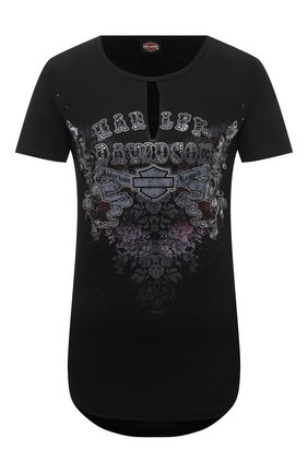Женская футболка HARLEY-DAVIDSON черного цвета по цене 6380 руб., арт. R003813 | Фото 1 Женская футболка HARLEY-DAVIDSON черного цвета, арт. R003813 | Фото 1