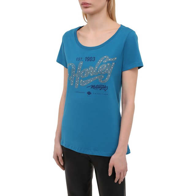 фото Хлопковая футболка harley-davidson