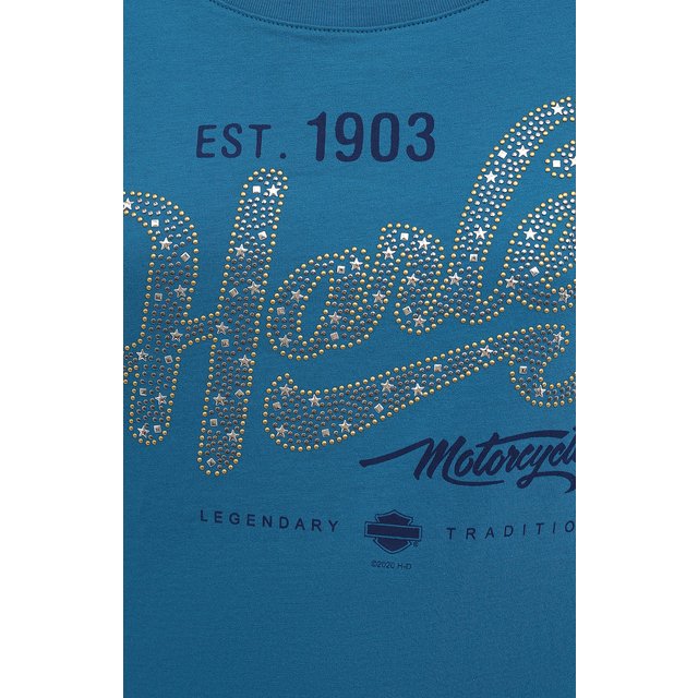 фото Хлопковая футболка harley-davidson