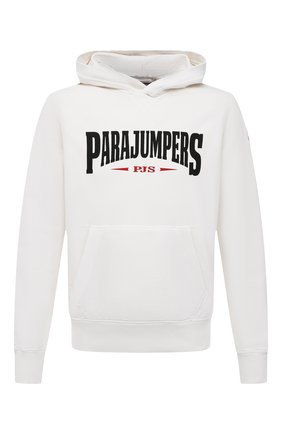 Мужской хлопковое худи PARAJUMPERS белого цвета по цене 19950 руб., арт. CF15/WALD0 | Фото 1 Мужской хлопковое худи PARAJUMPERS белого цвета, арт. CF15/WALD0 | Фото 1