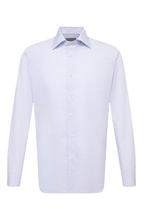 Мужская хлопковая сорочка CANALI голубого цвета по цене 22700 руб., арт. N705/GR01578 | Фото 1 Мужская хлопковая сорочка CANALI голубого цвета, арт. N705/GR01578 | Фото 1