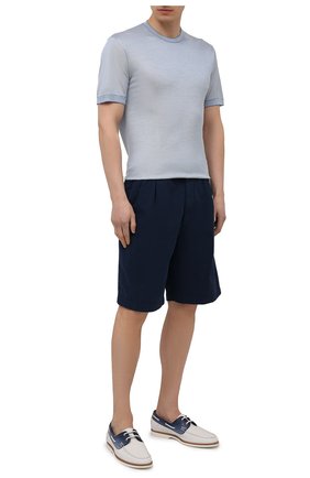 Мужские кожаные топсайдеры SANTONI синего цвета по цене 49950 руб., арт. MGPT17145JV1SJ0LU50 | Фото 2 Мужские кожаные топсайдеры SANTONI синего цвета, арт. MGPT17145JV1SJ0LU50 | Фото 2