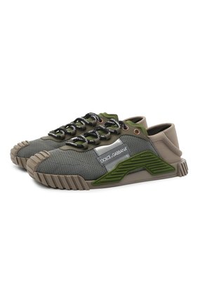 Мужские комбинированные кеды ns1 DOLCE & GABBANA хаки цвета по цене 57100 руб., арт. CS1769/AJ968 | Фото 1 Мужские комбинированные кеды ns1 DOLCE & GABBANA хаки цвета, арт. CS1769/AJ968 | Фото 1