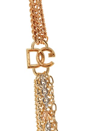 Женское колье DOLCE & GABBANA золотого цвета по цене 119500 руб., арт. WNN4L1/W1111 | Фото 2 Женское колье DOLCE & GABBANA золотого цвета, арт. WNN4L1/W1111 | Фото 2