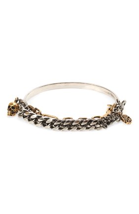 Женский браслет ALEXANDER MCQUEEN серебряного цвета по цене 44300 руб., арт. 659642/J160Z | Фото 1 Женский браслет ALEXANDER MCQUEEN серебряного цвета, арт. 659642/J160Z | Фото 1 (Материал: Металл)