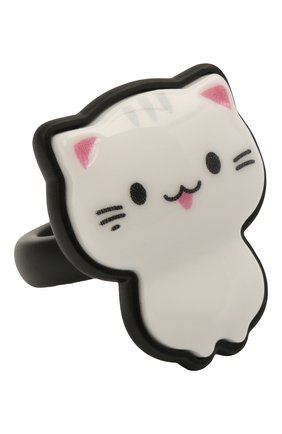 Женское кольцо sticker cat BALENCIAGA черно-белого цвета по цене 34900 руб., арт. 655843/TZ25Z | Фото 1 Женское кольцо sticker cat BALENCIAGA черно-белого цвета, арт. 655843/TZ25Z | Фото 1