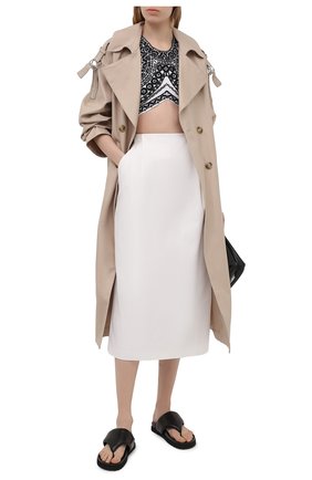 Женская хлопковая юбка DRIES VAN NOTEN белого цвета по цене 51250 руб., арт. 211-10862-2109 | Фото 2 Женская хлопковая юбка DRIES VAN NOTEN белого цвета, арт. 211-10862-2109 | Фото 2