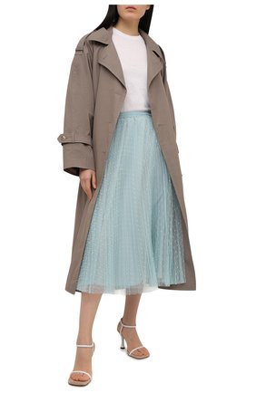 Женская плиссированная юбка REDVALENTINO голубого цвета по цене 57800 руб., арт. VR0RAC20/428 | Фото 2 Женская плиссированная юбка REDVALENTINO голубого цвета, арт. VR0RAC20/428 | Фото 2
