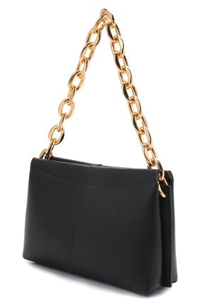 Женская сумка carly chain mini WANDLER черного цвета по цене 47850 руб., арт. CARLY MINI HEAVY CHAIN | Фото 3 Женская сумка carly chain mini WANDLER черного цвета, арт. CARLY MINI HEAVY CHAIN | Фото 3 (Сумки-технические: Сумки top-handle; Материал: Натуральная кожа; Размер: mini)