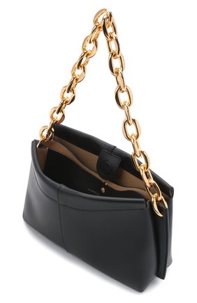Женская сумка carly chain mini WANDLER черного цвета по цене 47850 руб., арт. CARLY MINI HEAVY CHAIN | Фото 4 Женская сумка carly chain mini WANDLER черного цвета, арт. CARLY MINI HEAVY CHAIN | Фото 4 (Сумки-технические: Сумки top-handle; Материал: Натуральная кожа; Размер: mini)