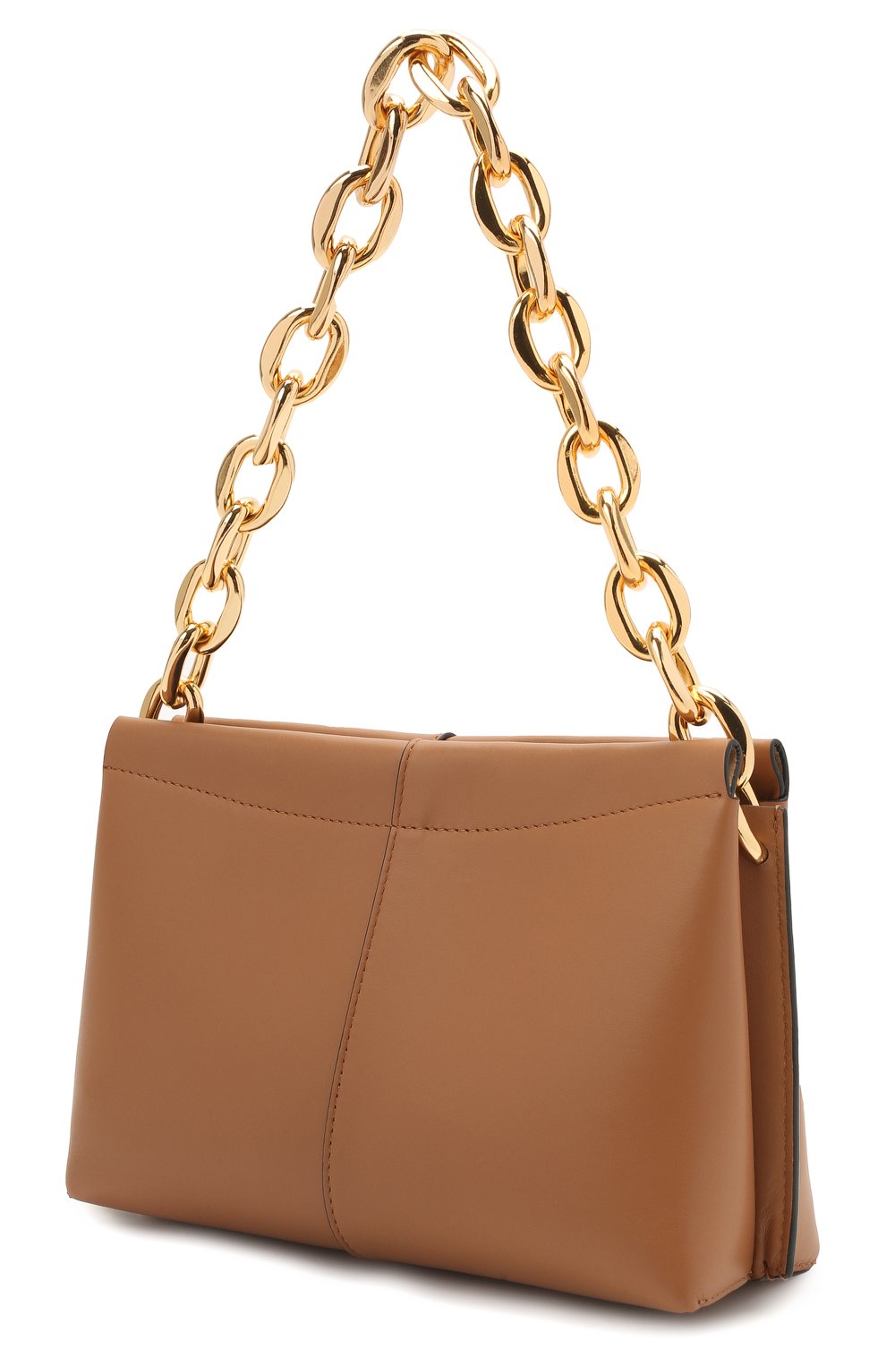 Женская сумка carly chain mini WANDLER коричневого цвета, арт. CARLY MINI HEAVY CHAIN | Фото 3 (Сумки-технические: Сумки top-handle; Материал: Натуральная кожа; Размер: mini)