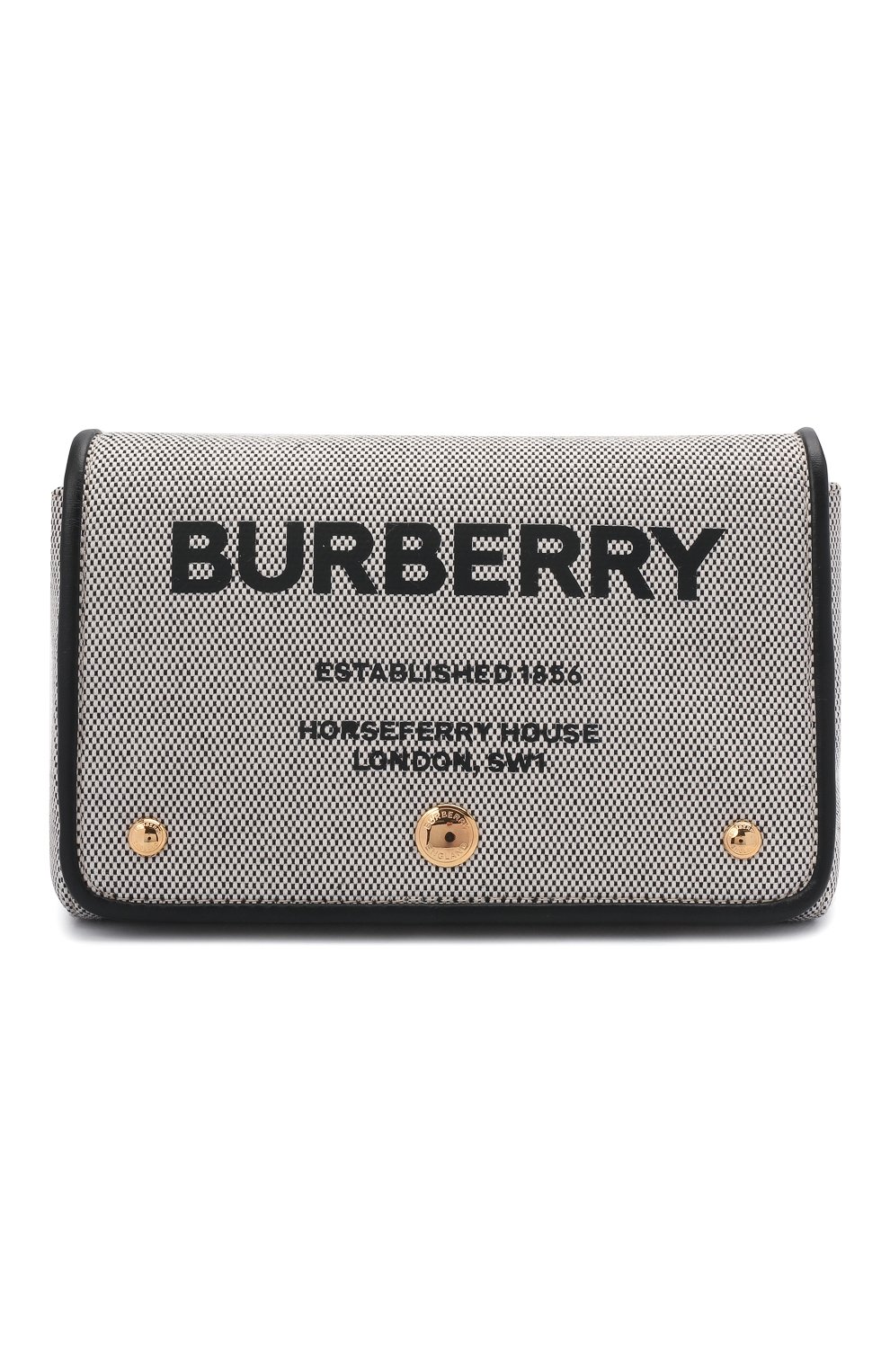 Женская сумка hackberry BURBERRY черно-белого цвета, арт. 8039869 | Фото 1