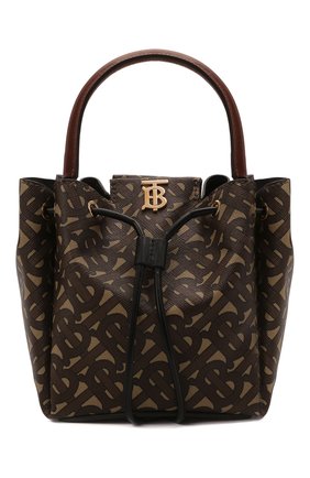 Женская сумка peony BURBERRY темно-коричневого цвета по цене 90300 руб., арт. 8031654 | Фото 1 Женская сумка peony BURBERRY темно-коричневого цвета, арт. 8031654 | Фото 1 (Сумки-технические: Сумки через плечо, Сумки top-handle; Размер: mini; Ремень/цепочка: На ремешке; Материал: Текстиль, Экокожа)