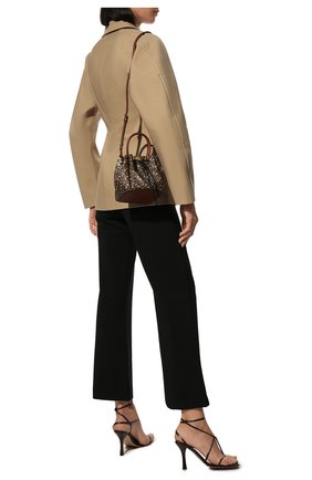 Женская сумка peony BURBERRY темно-коричневого цвета по цене 90300 руб., арт. 8031654 | Фото 3 Женская сумка peony BURBERRY темно-коричневого цвета, арт. 8031654 | Фото 3 (Сумки-технические: Сумки через плечо, Сумки top-handle; Размер: mini; Ремень/цепочка: На ремешке; Материал: Текстиль, Экокожа)