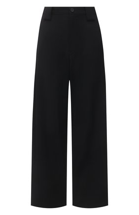 Женские шерстяные брюки YOHJI YAMAMOTO черного цвета по цене 62950 руб., арт. FD-P18-100 | Фото 1 Женские шерстяные брюки YOHJI YAMAMOTO черного цвета, арт. FD-P18-100 | Фото 1