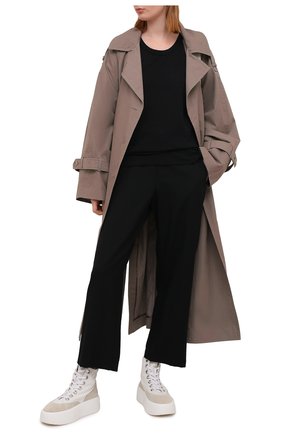 Женские шерстяные брюки YOHJI YAMAMOTO черного цвета по цене 62950 руб., арт. FD-P18-100 | Фото 2 Женские шерстяные брюки YOHJI YAMAMOTO черного цвета, арт. FD-P18-100 | Фото 2