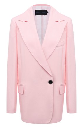 Женский жакет из вискозы и льна PROENZA SCHOULER розового цвета по цене 176500 руб., арт. R2122002-AY133 | Фото 1 Женский жакет из вискозы и льна PROENZA SCHOULER розового цвета, арт. R2122002-AY133 | Фото 1