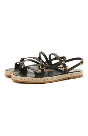 Женские кожаные сандалии TOD’S черного цвета по цене 46550 руб., арт. XXW09F0EI50NB6 | Фото 1 Женские кожаные сандалии TOD’S черного цвета, арт. XXW09F0EI50NB6 | Фото 1