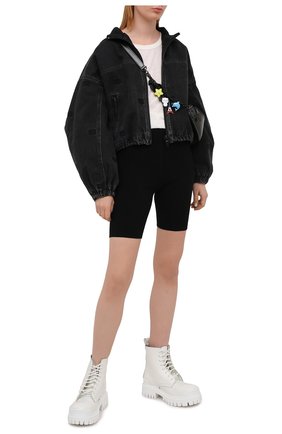 Женская джинсовая куртка DENIM X ALEXANDER WANG темно-серого цвета по цене 59950 руб., арт. 4DC2212912 | Фото 2 Женская джинсовая куртка DENIM X ALEXANDER WANG темно-серого цвета, арт. 4DC2212912 | Фото 2