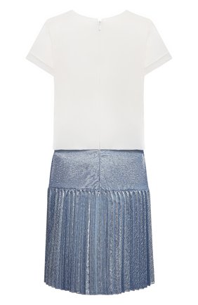 Детское платье CHLOÉ голубого цвета по цене 33650 руб., арт. C12830 | Фото 2 Детское платье CHLOÉ голубого цвета, арт. C12830 | Фото 2