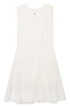 Детское шелковое платье CHLOÉ белого цвета по цене 32450 руб., арт. C12822 | Фото 1 Детское шелковое платье CHLOÉ белого цвета, арт. C12822 | Фото 1 (Материал подклада: Вискоза; Рукава: Короткие; Материал внешний: Шелк; Девочки Кросс-КТ: Платье-одежда; Случай: Повседневный; Ростовка одежда: 10 - 11 лет | 140 - 146см, 12 лет | 152 см, 13 - 15 лет | 158 см, 4 года | 104 см, 5 лет | 110 см, 6 лет | 116 см, 8 лет | 128 см)