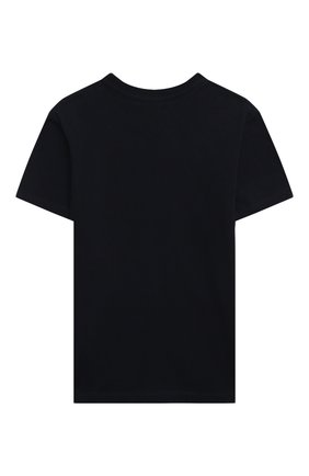 Детская хлопковая футболка LANVIN синего цвета по цене 14750 руб., арт. N25029 | Фото 2 Детская хлопковая футболка LANVIN синего цвета, арт. N25029 | Фото 2