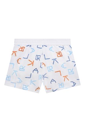Детские плавки-шорты KARL LAGERFELD KIDS разноцветного цвета по цене 7680 руб., арт. Z20056 | Фото 2 Детские плавки-шорты KARL LAGERFELD KIDS разноцветного цвета, арт. Z20056 | Фото 2