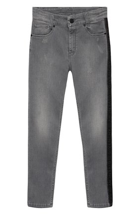 Детские джинсы GIVENCHY серого цвета по цене 31850 руб., арт. H24112 | Фото 1 Детские джинсы GIVENCHY серого цвета, арт. H24112 | Фото 1