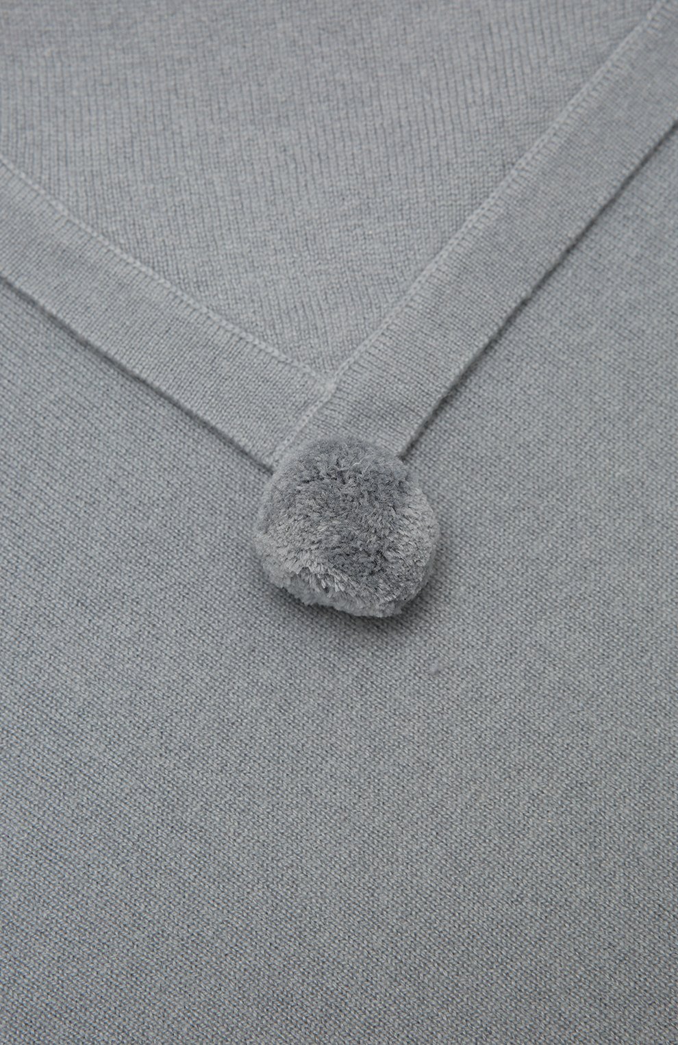 Детского кашемировый плед LES LUTINS PARIS серого цвета по цене 9355 руб., арт. 21E080/CLEMENTINE | Фото 2 Детского кашемировый плед LES LUTINS PARIS серого цвета, арт. 21E080/CLEMENTINE | Фото 2 (Материал: Кашемир, Шерсть)